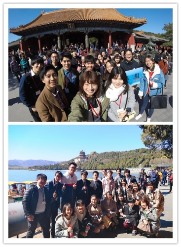 中日老员工同游颐和园